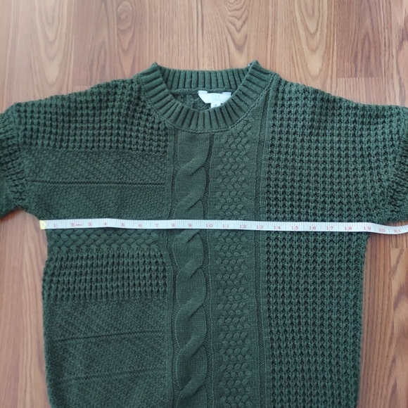 Time and True Green Sweater Size M - Picture 6 of 9